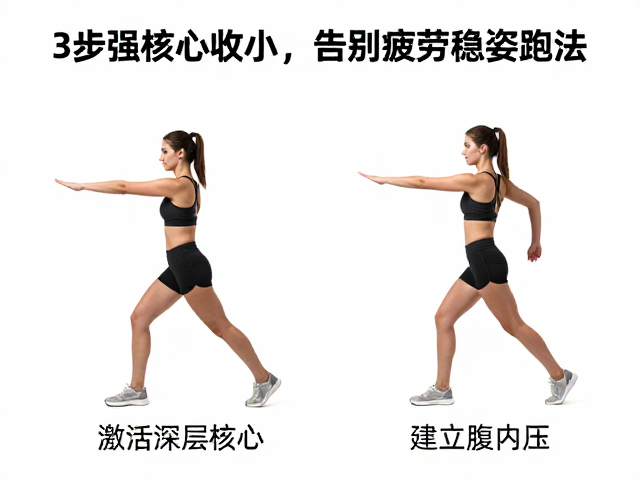 跑步塌腰怎么改?3步加强核心收紧,告别疲劳稳姿跑法