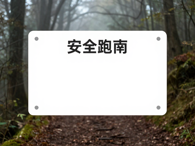 林间跑法,雾天小径可视标识与安全指南