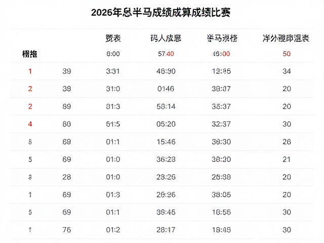 半马成绩换算，控速特训与赛后恢复期提升策略
