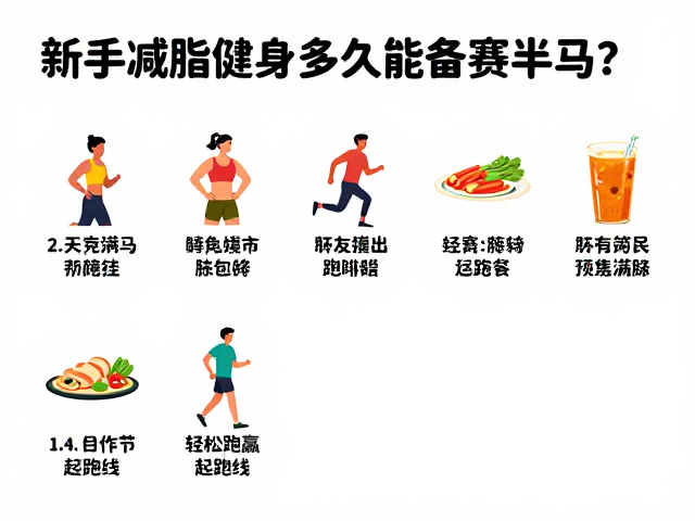 新手减脂健身多久能备赛半马?4步科学规划,轻松跑赢起跑线