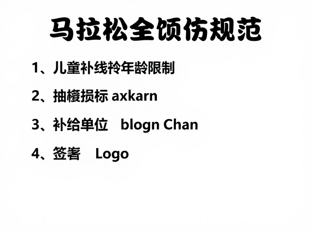 马拉松饮料站规范,儿童参赛年龄限制与补给安全指南