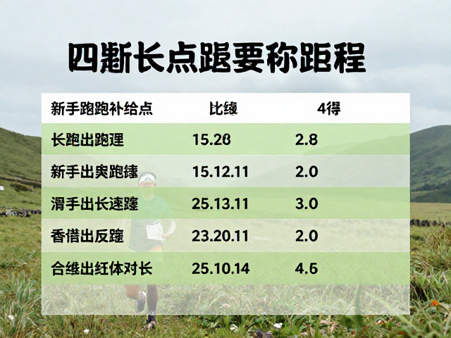 野外长跑补给点距离与越野节奏适应,新手如何科学配速