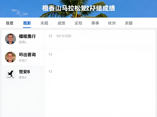 檀香山马拉松成绩实时查询,国际演变下的赛事大数据