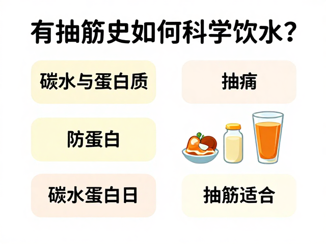 有抽筋史如何科学饮水?搭配碳水蛋白质防抽筋指南