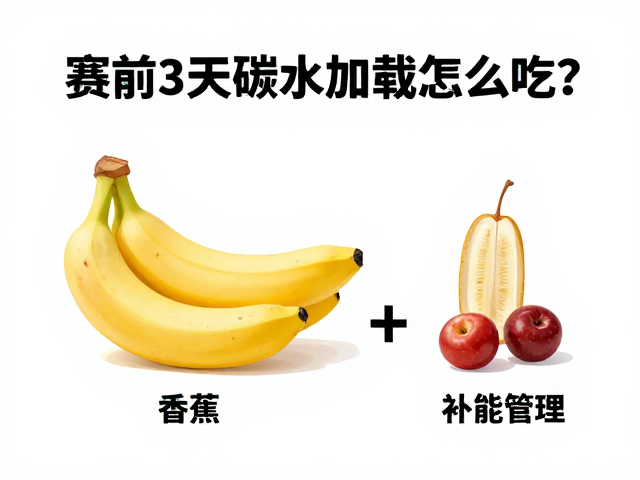 赛前3天碳水加载怎么吃?香蕉果干高效补能指南