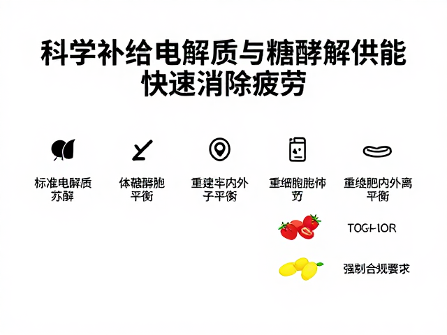 运动后酸胀难忍?科学补给电解质与糖酵解供能,快速消除疲劳