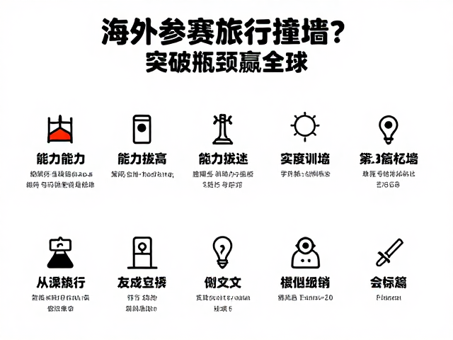 海外参赛旅行撞墙?3步能力拔高,突破瓶颈赢全球
