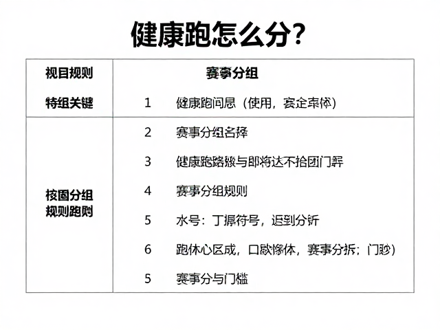 健康跑怎么分？详解赛事分组规则及热门跑团名额申请