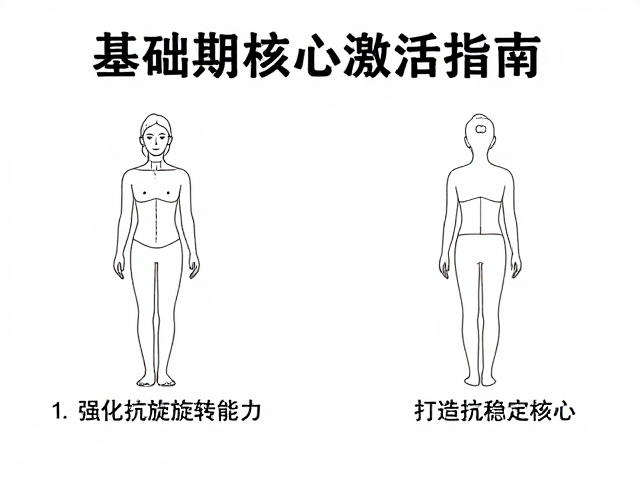 基础期核心激活指南，强化抗旋转能力，打造稳定核心
