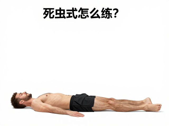 死虫式怎么练？精准强化躯干稳定，激活臀大肌不粗腿