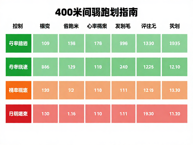 400米间歇跑备赛,精准心率控制与训练规划指南