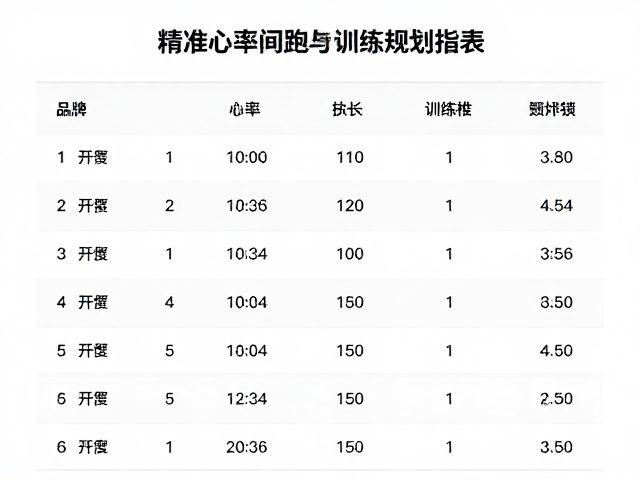 400米间歇跑备赛,精准心率控制与训练规划指南