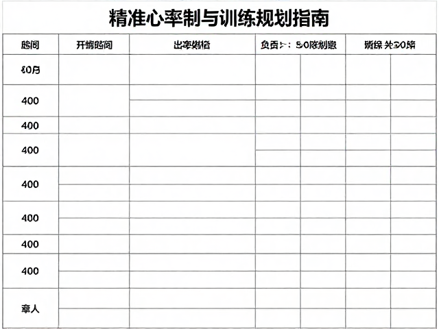 400米间歇跑备赛,精准心率控制与训练规划指南