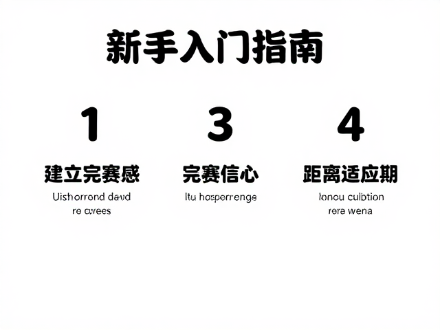 新手入门指南,3步建立完赛信心,轻松度过距离适应期