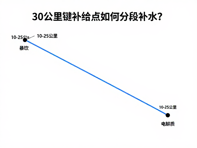 30公里关键补给点如何分段补水?避免短时间暴饮的科学策略