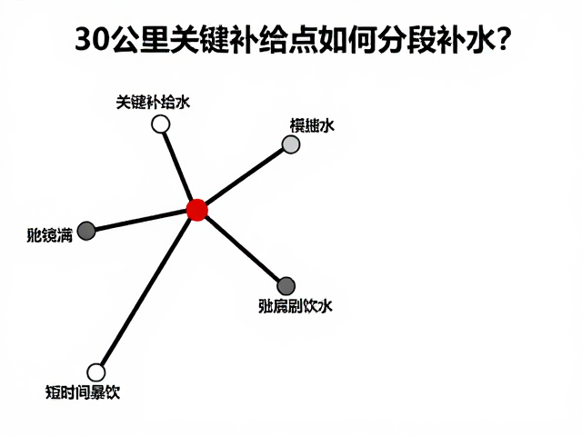 30公里关键补给点如何分段补水?避免短时间暴饮的科学策略