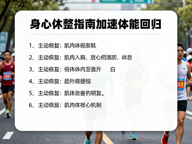 马拉松赛后恢复区，主动恢复与身心休整指南，加速体能回归
