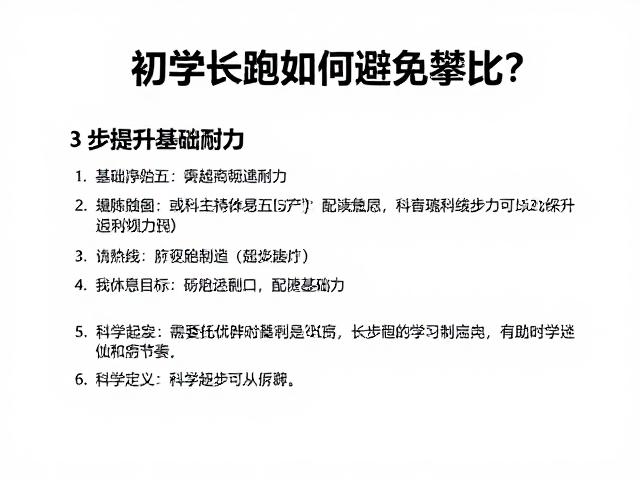 初学长跑如何避免攀比？3步提升基础耐力，科学起步不受伤