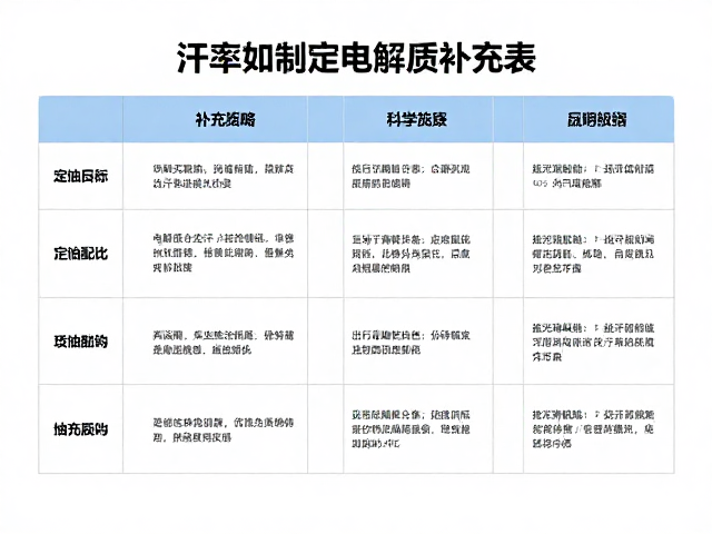 高出汗率跑者如何制定电解质补充表?科学配比防抽筋