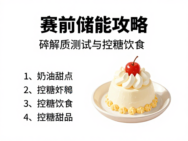 赛前储能攻略,电解质测试与控糖饮食,奶油甜点也能吃