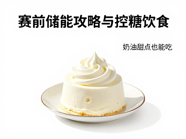 赛前储能攻略,电解质测试与控糖饮食,奶油甜点也能吃