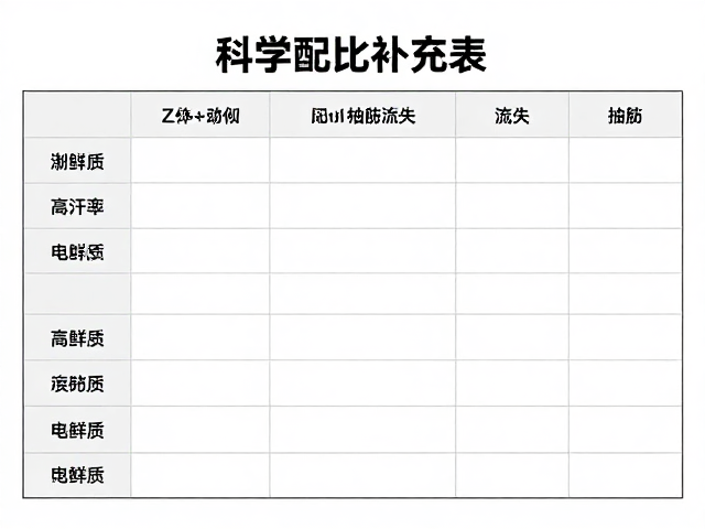 高出汗率跑者如何制定电解质补充表？科学配比防抽筋