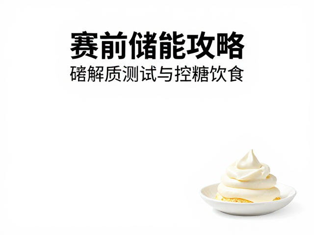 赛前储能攻略，电解质测试与控糖饮食，奶油甜点也能吃