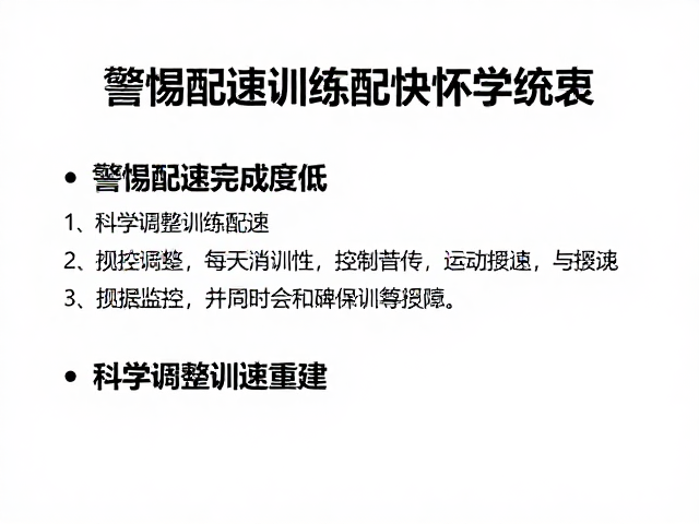 近期训练完成度低？警惕配速练习过快，科学调整训练配速