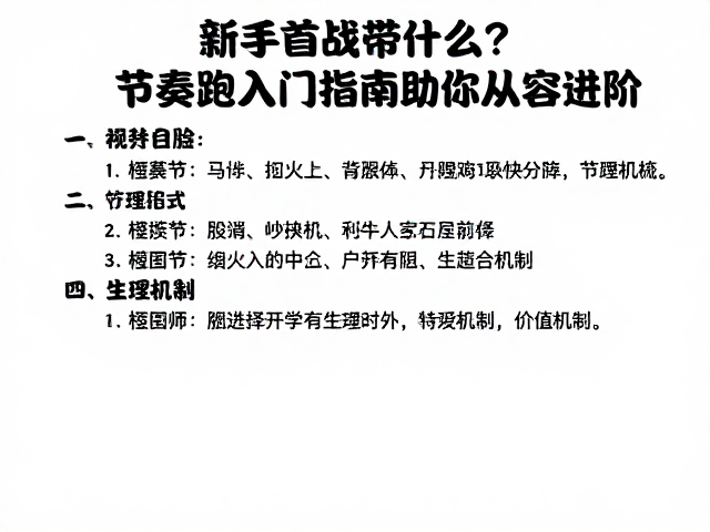 新手首战带什么？节奏跑入门指南助你从容进阶