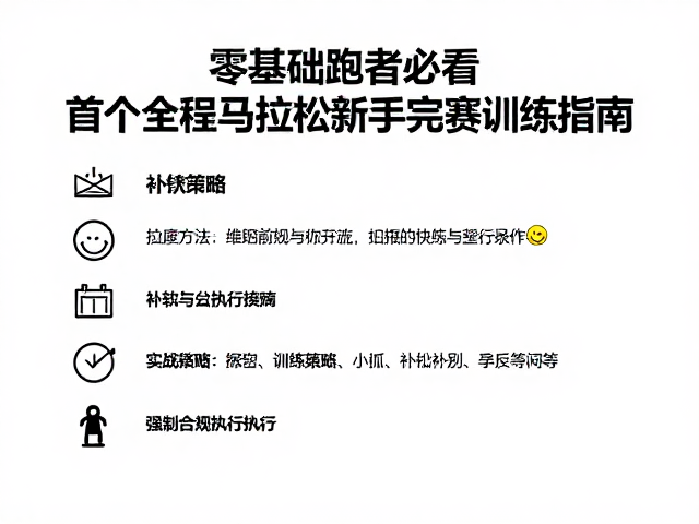 零基础跑者必看,首个全程马拉松新手完赛配速与训练指南