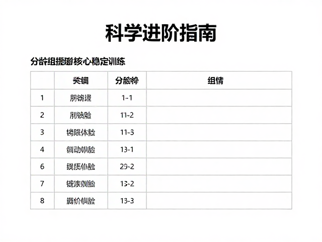 竞技提速与核心稳定训练,分龄组排名解析及科学进阶指南