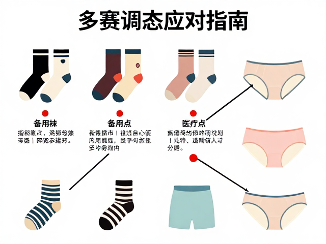 多赛调态应对指南，备用袜与内衣选择、医疗点与退赛路线规划