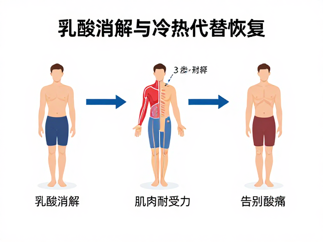 乳酸消解与冷热交替恢复，3步提升肌肉耐受力，告别酸痛