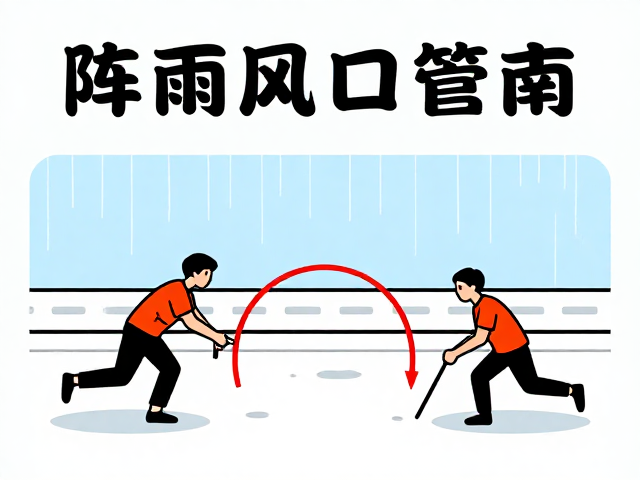 沿海阵雨风口管控，防滑跑法指南