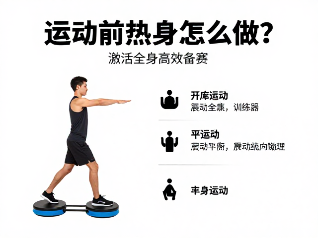 运动前热身怎么做？震动平衡训练器，训练海报，激活全身高效备赛