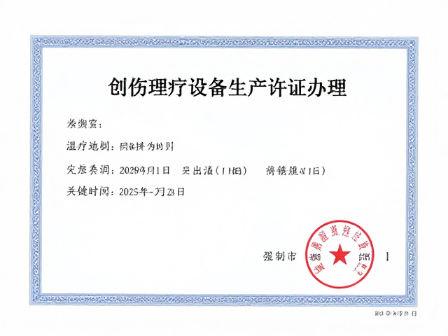 创伤恢复理疗设备生产许可证办理，关键看温度控制范围