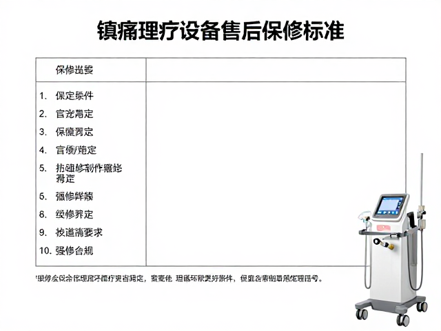 镇痛理疗设备售后保修标准，热敷促进循环更安全