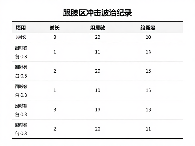 单次治疗的操作规范与参数设置