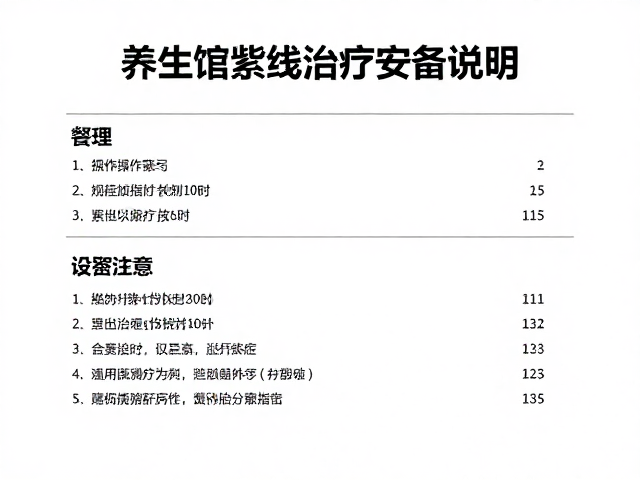 标准化操作流程与参数设定