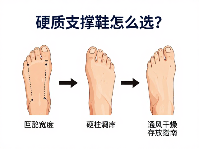 硬质支撑鞋怎么选?匹配鞋楦宽度,通风干燥存放指南