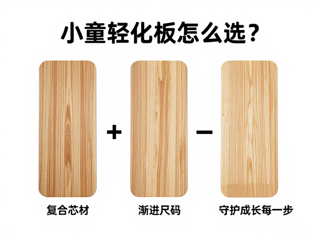 小童轻量化板怎么选？复合芯材，渐进尺码，守护成长每一步