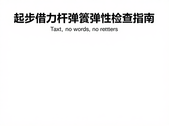儿童成人通用!起步借力杆弹簧弹性检查指南,安全防滑必看