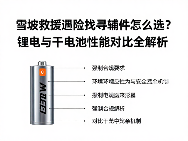 雪崩救援遇险找寻辅件怎么选？锂电与干电池性能对比全解析