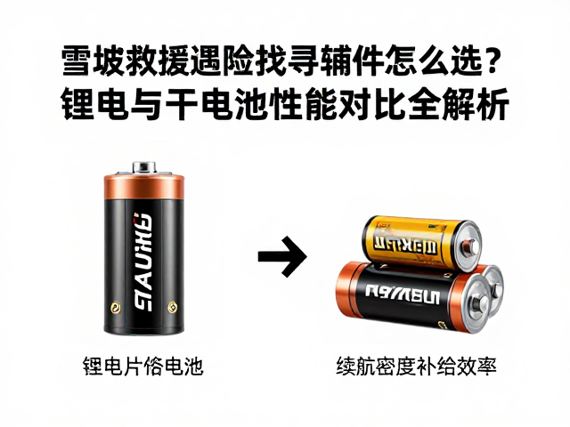 雪崩救援遇险找寻辅件怎么选？锂电与干电池性能对比全解析