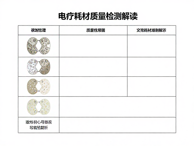 圆形电极片质量检测报告解读，电疗耗材选购指南