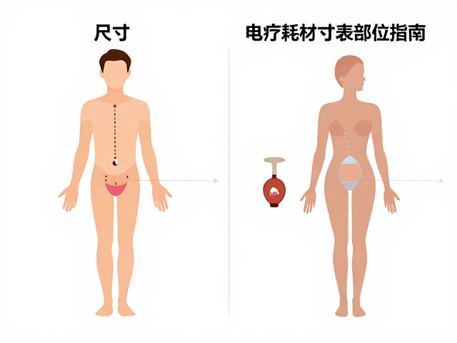 电疗耗材尺寸适合部位指南，表面污染需更换