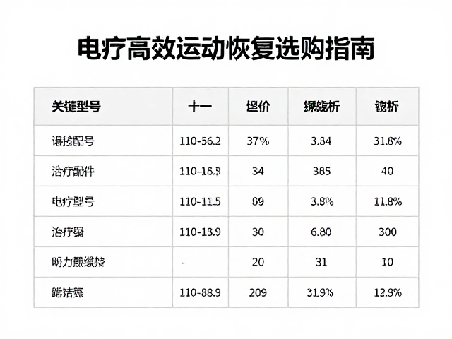 高效恢复场景中的配件维护与选择策略