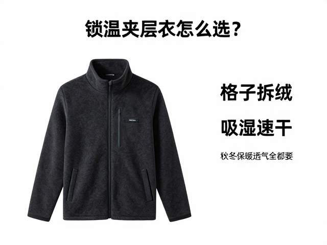 锁温夹层衣怎么选?格子抓绒,吸湿速干,秋冬保暖透气全都要