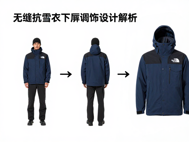 The North Face无缝抗雪衣下摆调节绳设计解析，防风保暖与灵活穿搭指南