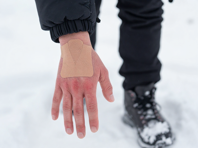 雪地漫步手部冻伤?抗寒贴片护指关节,温暖防冻攻略